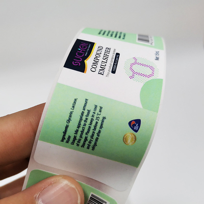Χημικές ετικέτες 60mm X 30mm προϊόντων υλικών BOPP οικιακή καθημερινή ετικέτα