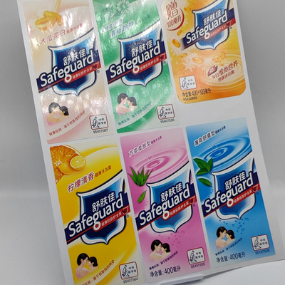 Sanitizer χεριών Pantone μεταλλινών της PET ετικετών προϊόντων BOPP χημικές ετικέτες
