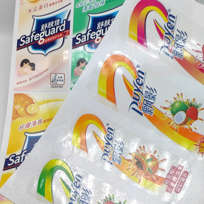 Sanitizer χεριών Pantone μεταλλινών της PET ετικετών προϊόντων BOPP χημικές ετικέτες