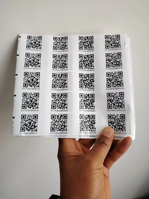 Kiss Cut Διαφορετικά μεγέθη Custom Smart Qr αυτοκόλλητο Ετικέτες αυτοκόλλητα