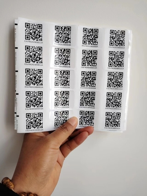 Kiss Cut Διαφορετικά μεγέθη Custom Smart Qr αυτοκόλλητο Ετικέτες αυτοκόλλητα