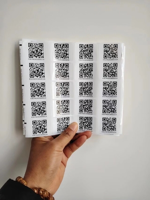 Kiss Cut Διαφορετικά μεγέθη Custom Smart Qr αυτοκόλλητο Ετικέτες αυτοκόλλητα
