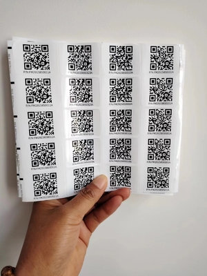 Kiss Cut Διαφορετικά μεγέθη Custom Smart Qr αυτοκόλλητο Ετικέτες αυτοκόλλητα